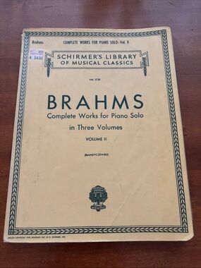 G. Schirmer Johannes Brahms Complete Works for Piano Solo - Volume 2